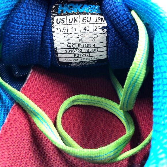 Hoka One Clifton 4‎ Running Shoes Men’s Sz 11.5 main image 13